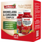 Pachet Bromelaina si Curcumin Complex 60cps 30cps