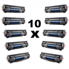 Set 10 tonere compatibile CE278A 78A Black pentru HP