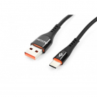 Cablu Date Incarcare USB A USB C 2 0m Negru