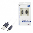 Cablu Date Incarcare micro USB 1 8m Alb