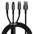 Cablu Date Incarcare Tungsten Gold USB micro USB USB C Lightning 3 5A 