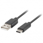 Cablu Date Incarcare USB A USB C 1 0m Negru