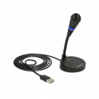 Microfon Cu Baza Buton Touch Mute 174g Cablu 1 7m 70Hz 2O Negru Albast