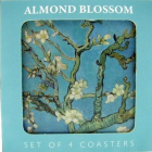Set 4 suporturi pahar Van Gogh Almond Blossom