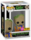 Figurina I Am Groot Groot with Cheese Puffs Flocked