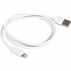 Cablu Date USB Lightning 1m Impletit Alb