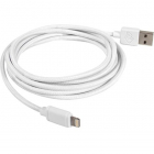 Cablu Date Impletit USB Lightning 2m Alb
