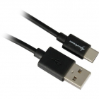 Cablu USB 2 0 A USB C 1m Negru