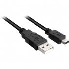 Cablu Date USB 2 0 A Male Mini USB B Male 1m Negru
