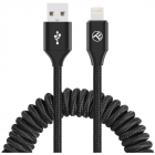 Cablu Extensibil USB Lightning 3A 1 8m Black