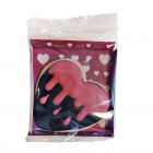 Biscuiti artizanali Heart Black Red 60g