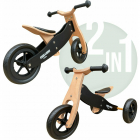 Bicicletatricicleta fara pedale Free2Move din lemn 2 in 1 brownblack 1