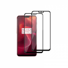 Set 2 folii protectie sticla securizata fullsize pentru OnePlus 6 negr