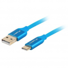Cablu Date Incarcare USB A USB C 1 8m Albastru