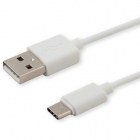 Cablu Date Incarcare USB A USB C 1m Alb