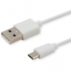 Cablu Date Incarcare USB A Micro USB B 1m Alb