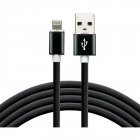 Cablu Date Incarcare USB Lightning 1m Negru