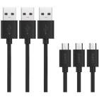 Cablu de date USB A Micro USB 1 2m Negru