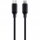 Cablu Date Incarcare USB C Micro USB B 1 5m Negru