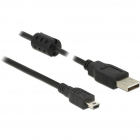 Cablu Date Incarcare USB A Mini USB B 3m Negru