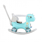 Balansoar 3 in 1 cu maner parental Nichiduta Happy Unicorn Blue