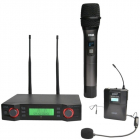 Sistem De Microfon Wireless 30 20000Hz Fara Fir 2 x AA 96dB Negru