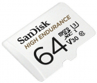 Card memorie SanDisk Micro SDXC High Endurance Clasa 10 64GB Adaptor