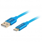 Cablu Date Incarcare USB C USB A 1m Albastru