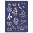 Carnet Mystic Icons Navy Gold Embossed