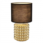 Lampa Globo Valentino Gold ceramica textil 1 x E14 40 W maro auriu dia
