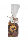 Bezele invelite in ciocolata si biscuiti in forma de inima Sachet coeu