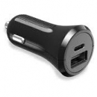 Incarcator Auto 15 5W 2xusb 1x Type C LXCRCR15W Negru