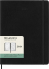 Agenda 2024 12 Month Weekly XL Soft Cover Black