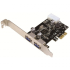 Card PCI Express adaptor la 2 x USB 3 0 Logilink PC0054A
