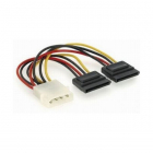 Cablu Alimentare 2x SATA lungime cablu 15cm adaptor intern bulk GEMBIR