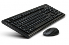 Kit tastatura mouse Wireless A4TECH Padless black 7100N