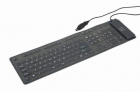Tastatura flexibila USB GEMBIRD KB 109F B wired cu 109 taste culoare n