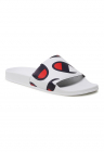 Papuci flip-flop barbati - Textil - Alb