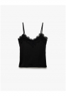 Top din bumbac - Negru