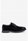 Pantofi barbati 5905588552987 - Piele intoarsa - Negru - Negru