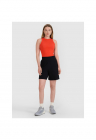 Pantaloni scurti sport negri - 60% bumbac - 40% poliester - croiala confortabila - pentru femei