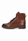 Ghete flatform din piele - Maro scortisoara