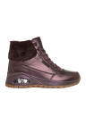 Ghete din piele ecologica cu garnitura cu blana sintetica Uno Rugged Galactic Heights - Maro