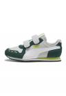 Pantofi sport Cabana Racer SL 20 de piele ecologica cu inchidere velcro - Gri deschis/Verde aquamarin/Verde lime