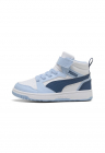 Pantofi sport mid-cut cu velcro Rebound V6 - Albastru pastel/Alb optic