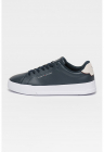 Pantofi sport Court din piele cu logo - Albastru ultramarin
