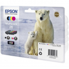 Pachet 4 tonere inkjet Epson 26 negru color 19 7ml