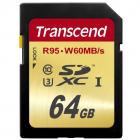 Card memorie TS64GSDU3 SDXC 64GB Class10 UHS I U3