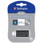 Memorie USB Memorie USB Verbatim PinStripe 64GB negru