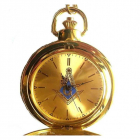 Ceas de Buzunar cu simboluri masonice Auriu